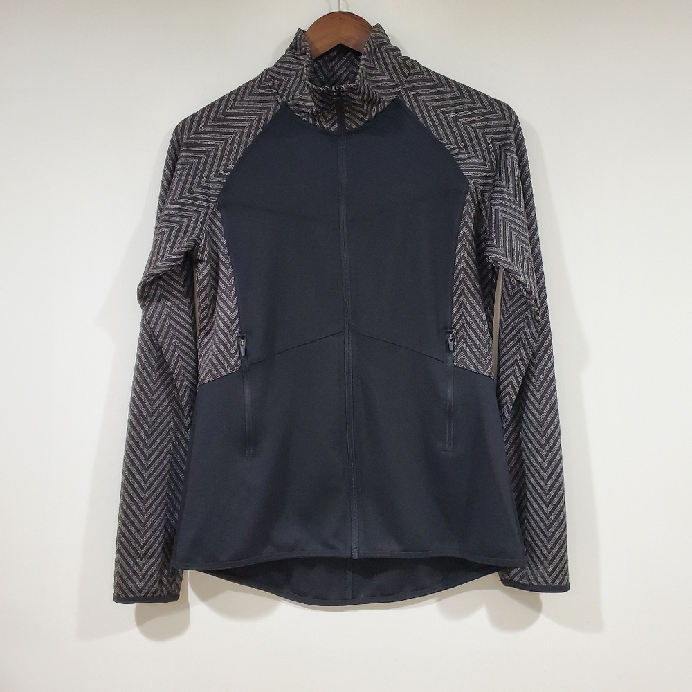 Champion Herringbone Zip-up Top Women's Size M